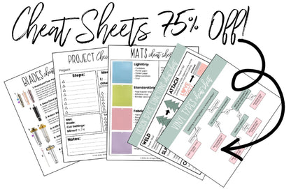 Cricut Cheat Sheet Bundle